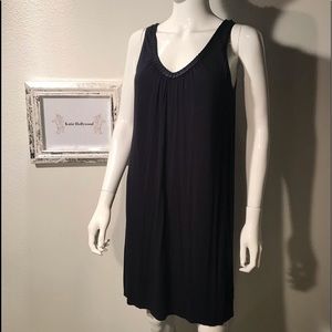 MIDNIGHT BY CAROLE HOCHMAN navy slipdress